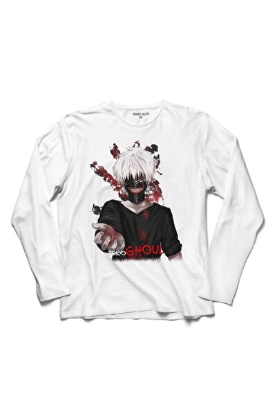 Kendim Seçtim Render Kaneki Tokyo Ghoul dugi T-shirt sa dva rukava