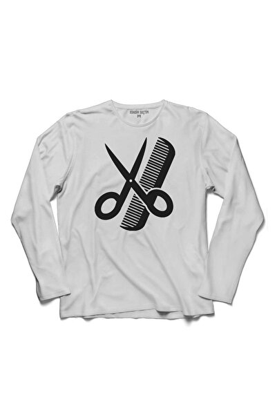 Kendim Seçtim Berber Frizer Škare Kosa Brada Brijanje Majica dugih rukava