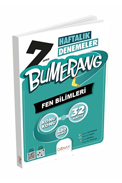 Gün&Ay Yayınları Günay Yayınları 7. Sınıf Bumerang Fen Bilimleri 32 Haftalık ...