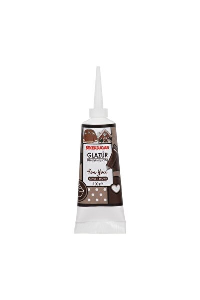 ŞEKER & SUGAR Süsleme Glazürü Kahve 100 Gr