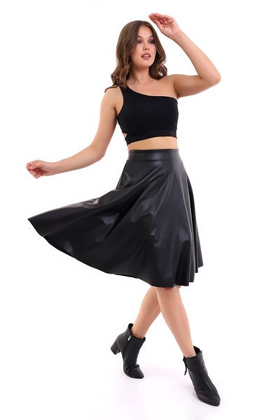 Winmoda34 Fusta din piele