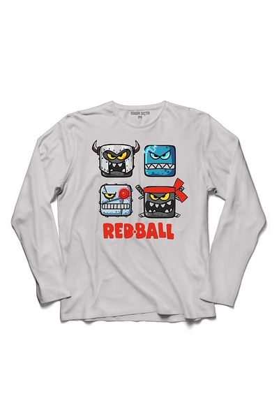 Kendim Seçtim Tricou cu mânecă lungă Red Ball 4 Crazy Red Ball