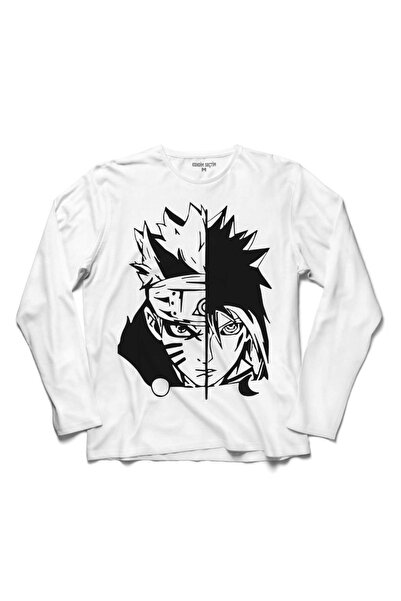 Kendim Seçtim Naruto i Sasuke Uzumaki Uchiha majica sa dugim rukavima i nalep...