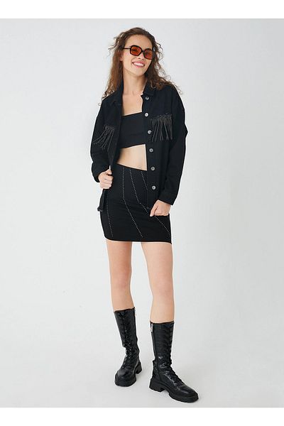 Koton Black Women's Coat 3wal50003md