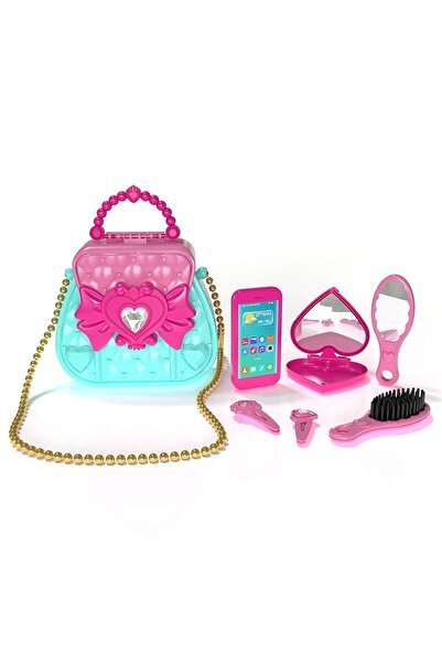 BULDUK Kız Oyuncak Evcilik Oyunu Için Güzellik Çantası Oyuncak Çanta 22 Parça