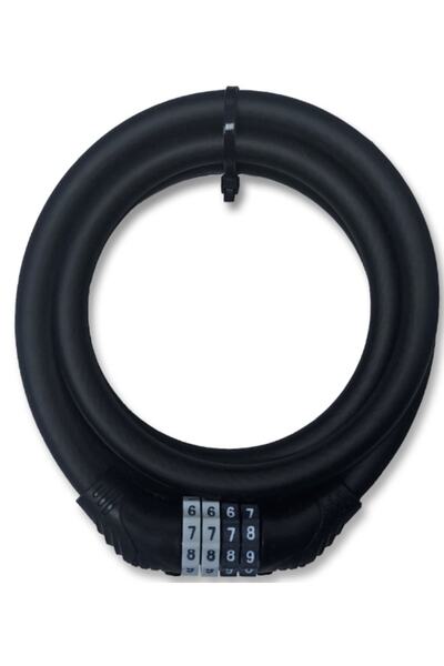 Pallero Bisiklet Kilidi Şifreli 12x100 Siyah Beyaz Bisiklet Kilit Siyah Beyaz...
