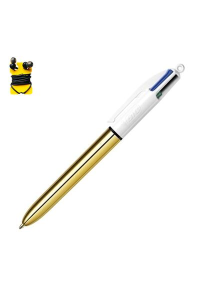 Bic قلم حبر ذهبي لامع بأربعة ألوان - 964774   أقلام الرصاص