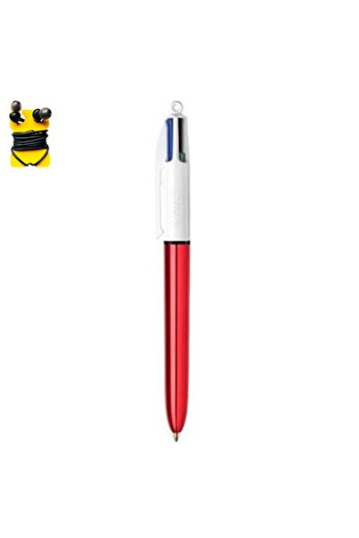 Bic قلم حبر جاف أحمر معدني - 4 ألوان 964773