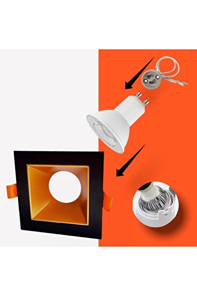 Cata Ct-5063 Jaguar Kare Siyah Gold Spot Takım