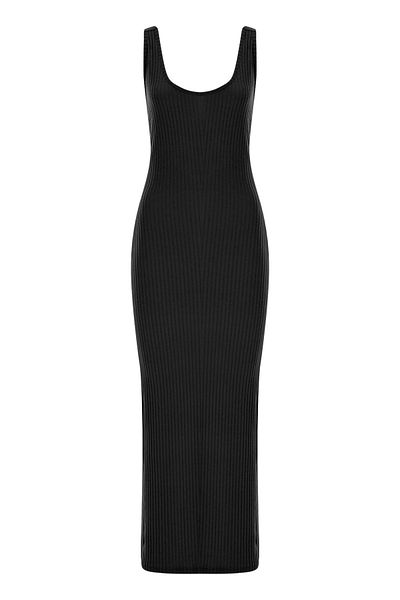 La Sarta Rochie neagră cu camisole decoltată cu spatele Siena