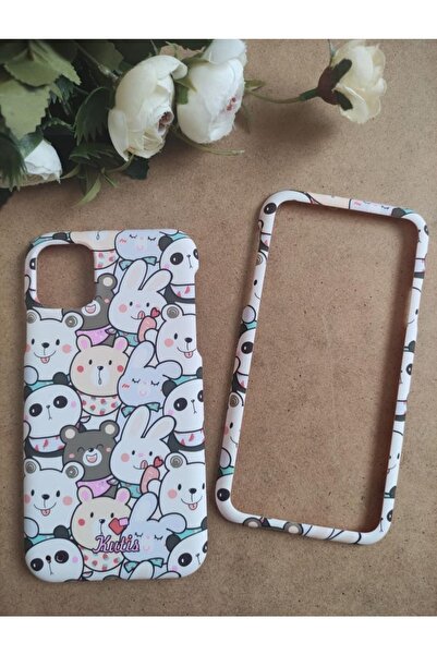Aksesuarda Moda Iphone 11 Pro Max Uyumlu  Orijinal Kutis 360 Ön Arka Full Kor...