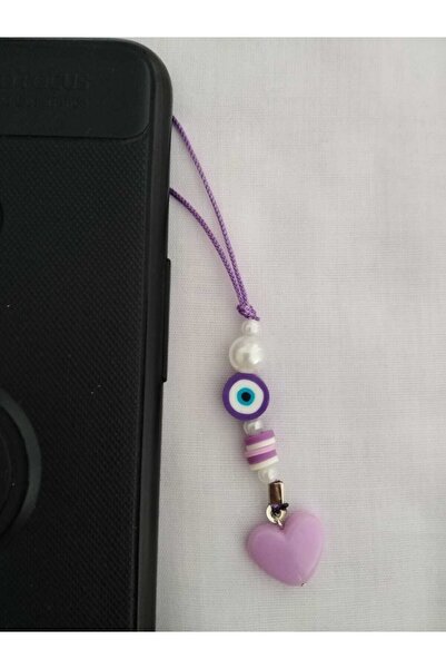 nasclaycollection Charm Telefon Süsü Mini Mor