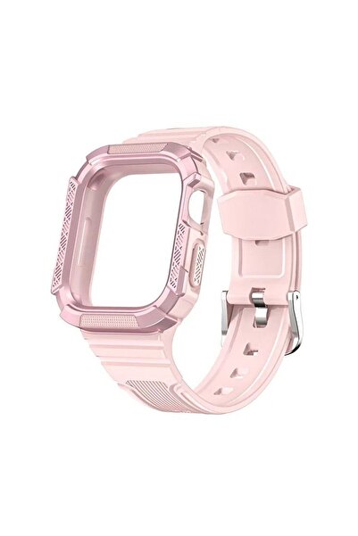 Microcase Uyumlu Watch 38 Mm-40 Mm-41 Mm Için Armor Sert Kılıf Korumalı Silik...