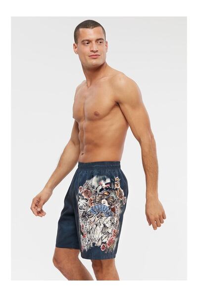 Kom Чоловічі шорти з морської тканини - з принтом Japan