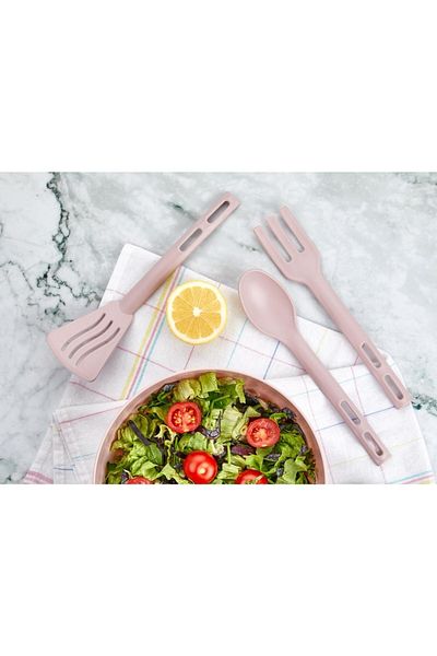 DEMPA Serving Set 3 Spoon, Spatula and Fork Suitable for Microwave Use