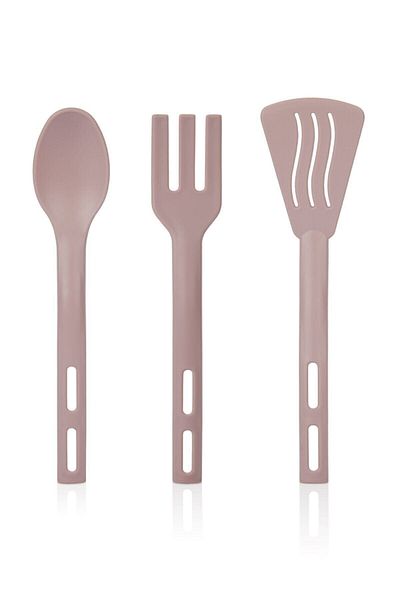 DEMPA Serving Set 3 Spoon, Spatula and Fork Suitable for Microwave Use