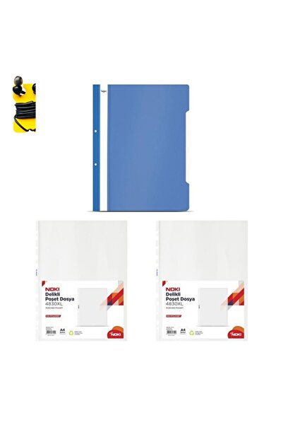 Noki Bag File 4830XL 2 X 100Pcs + Eco Ring Binder Blue 50Pcs