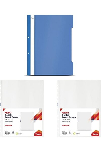Noki Bag File 4830XL 2 X 100Pcs + Eco Ring Binder Blue 50Pcs