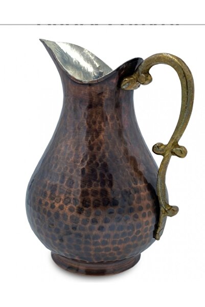 Zinnun Bakır Çekiçli Eskitme Ördek Sürahi