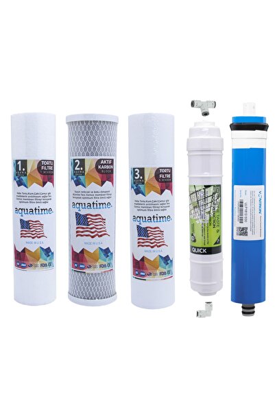 VONTRON Su Arıtma Cihazları Filtre Seti 5'li Çift Spun Membran