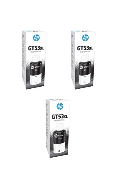 HP Gt53xl Y0f71a Orjinal 3'lü Siyah Mürekkep