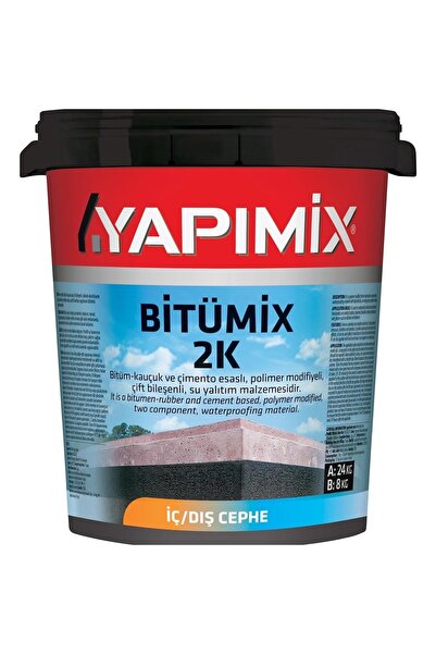 YAPIMİX Bitümix 2k Bitüm Kauçuk Esaslı Çift Bileşenli Su Yalıtım Malzemesi