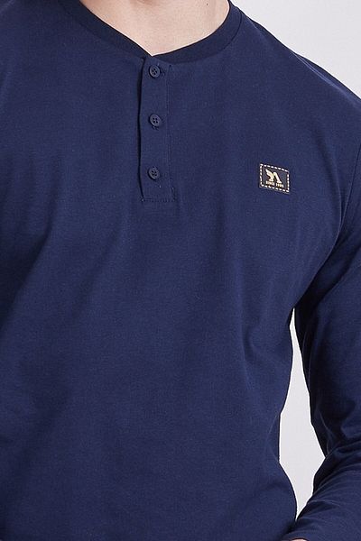 Arnetta Ανδρικό Σετ Πιτζάμα με ριγέ Navy Blue