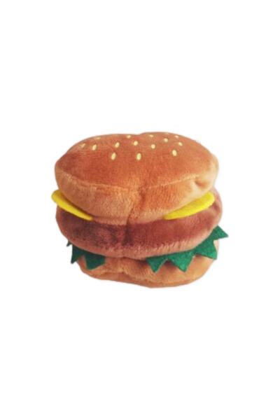 Fluffy Buddies Store Peluş Sesli Hamburger Köpek Oyuncağı