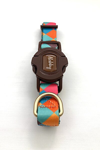 Habby Accessories طوق كلب مطبوع مقاس 25 مم - قابل للتعديل - قفل بلاستيكي متين