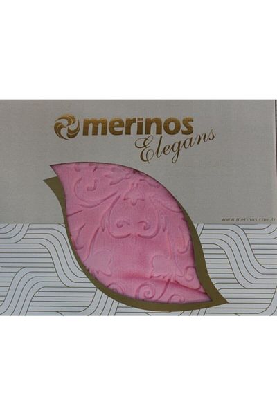LARİS Evaşkım Merinos Single Elegans Embos Cutie pătură Cherry Blossom