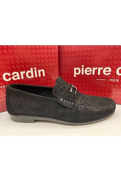 Pierre Cardin Ανδρικά καθημερινά παπούτσια Loafer Black Suede 2567