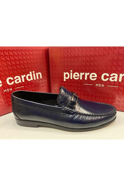 Pierre Cardin Мъжки ежедневни мокасини от лачена кожа, тъмносини, 2567