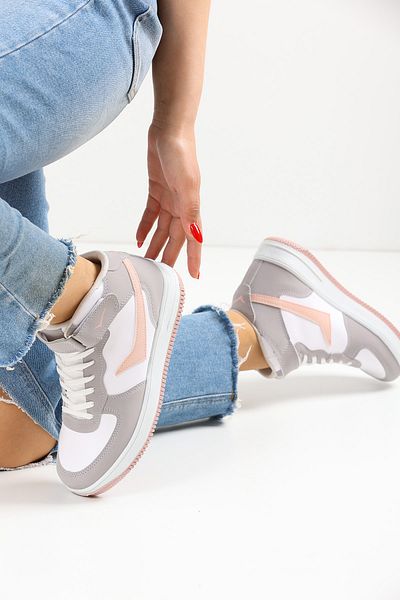 en7 Unisex White Grey Sports Shoes 2185 - Stone Model440583