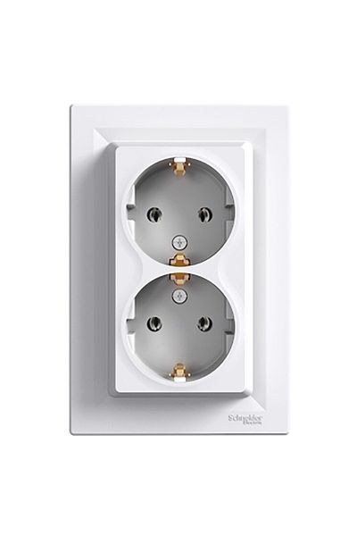 SCHNEIDER Asfora 2 قطعة مربعات مؤرضة 2 قطعة أبيض