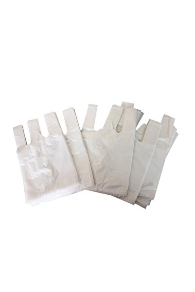 Genel Markalar Beyaz Baskısız Atlet Poşet Orta Boy Poşet Payı 1 Kg Poşet Manav Market