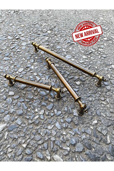 ARON Berra 128 Antik Sarı Kulp Tv Ünite Yatak Odası Vestiyer Çekmece Mutfak Dolap Kapak Kulpu 128mm