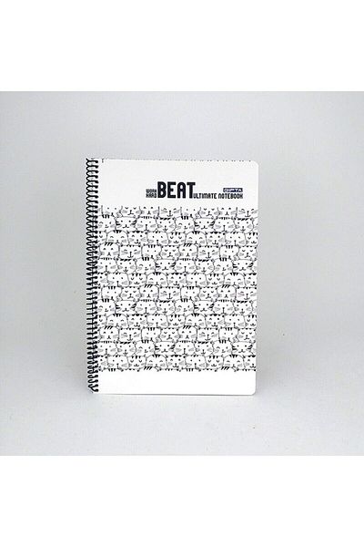 Gıpta Beat Spiral Cardboard Cover Notebook (a4) 80 Sheets (Checkered)