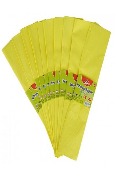 Bubu 50x200 Cm Colored Crapon Paper - 10-Piece Event and Decoration Set