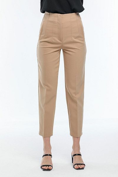 HOJAMODA High Waist Collared Trousers