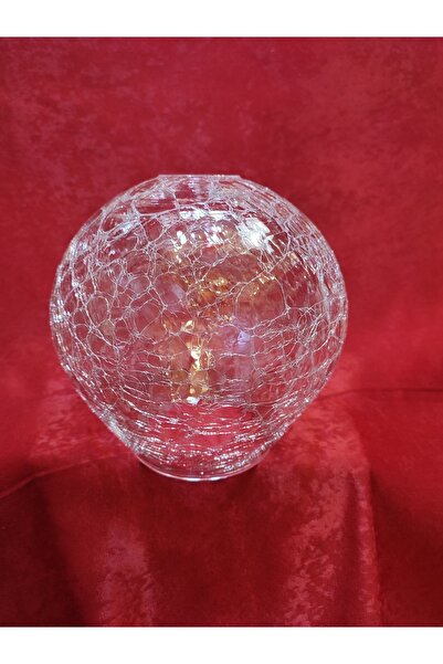 KUĞULU Tekli Avize Camı.şeffaf Çatlatılmış Desenli. E.27