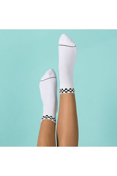 Vans Бели чорапи с кръгъл десен Peek A Check