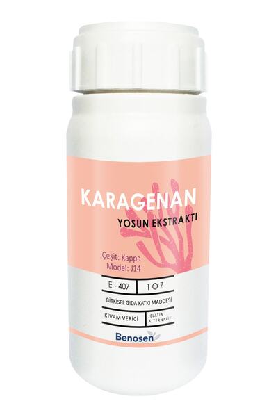 Calmotex Karagenan (E407) Çeşit: J14 Kıvam Verici Ve Jelleştirici. Net: 150 G