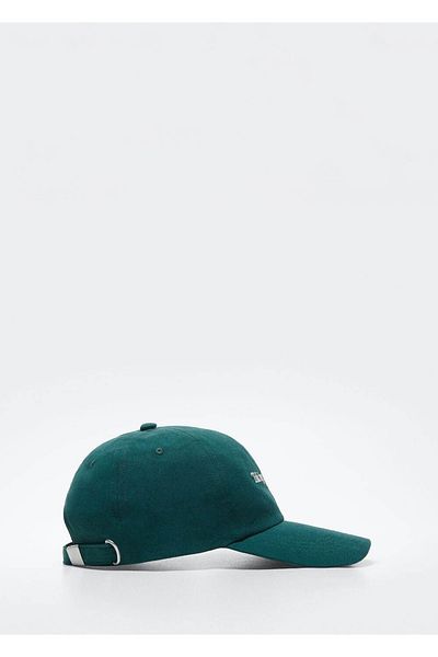 MANGO Woman Text Embroidered Hat
