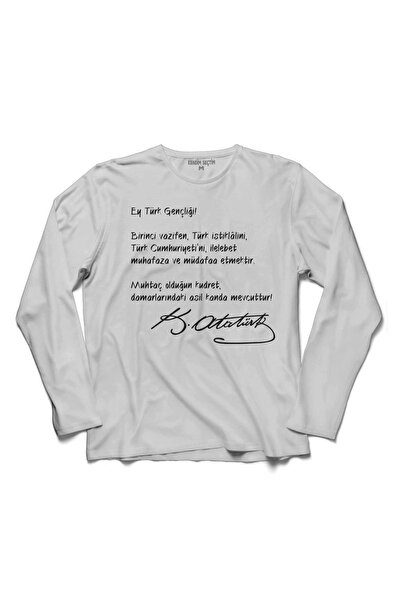 Kendim Seçtim Hej, turska omladina, upućeno omladini, Ataturk majica dugih ru...