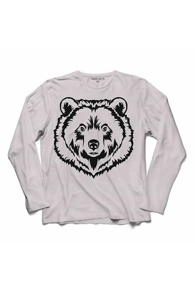Kendim Seçtim Tricou cu mânecă lungă Angry Bear Head Angry Bear Head