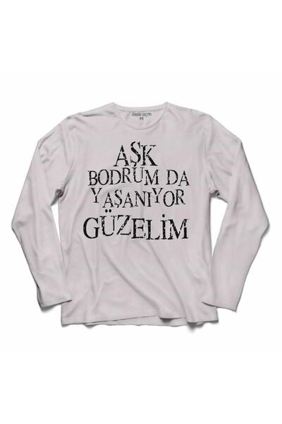 Kendim Seçtim Love Lives in Bodrum My Beautiful Bodrum Holiday Tricou cu mâne...