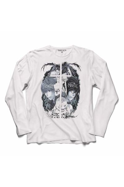 Kendim Seçtim Death Note Anıme Lıght Yagamı Apple Ryuk 2 Uzun Kollu Tişört
