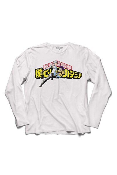 Kendim Seçtim Izuku Midoriya Boku No Hero My Academia logo majica dugih rukava
