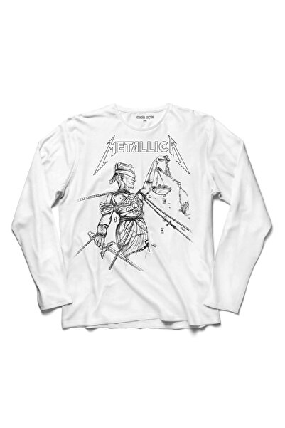 Kendim Seçtim Λογότυπο Metallıca και Justice For All μακρυμάνικο μπλουζάκι