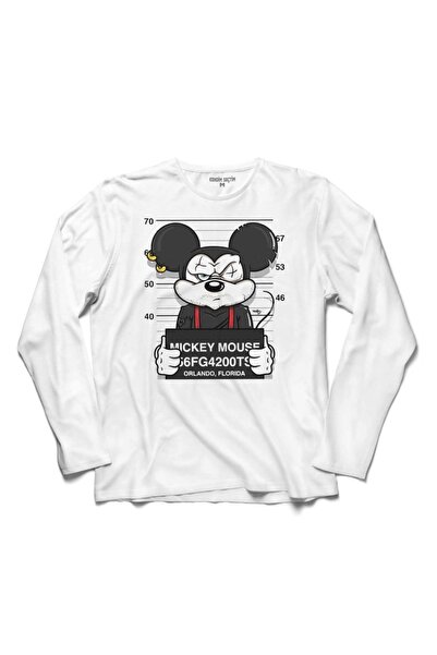 Kendim Seçtim Μακρυμάνικο μπλουζάκι με λογότυπο Μίκυ Μάους